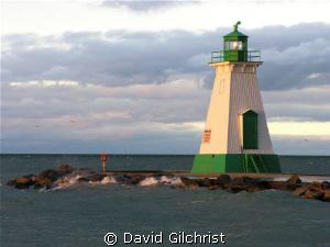 Port Dalhousie Range Light, Lake Ontario. Three significa... by David Gilchrist 